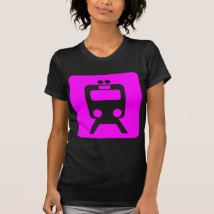 T-shirt Sinal do comboio - Magenta