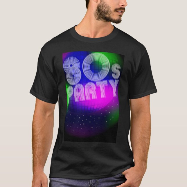 T-shirt sinal do partido 80s (Frente)