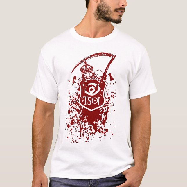 T-shirt Sinal do vermelho de TSOI (Frente)
