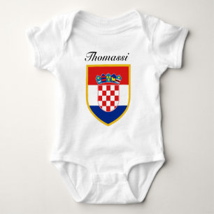 T-shirt Sinalizador da Croácia Personalizado