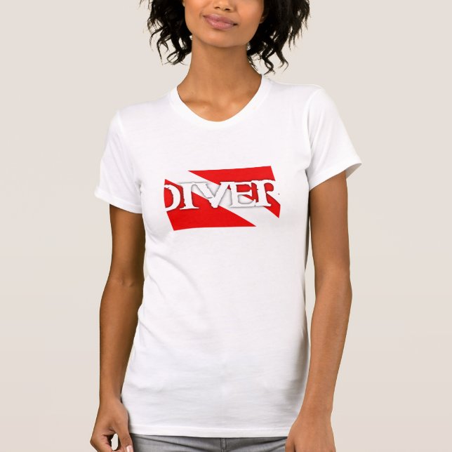 T-shirt Sinalizador de Dive no estilo Pirate (Frente)