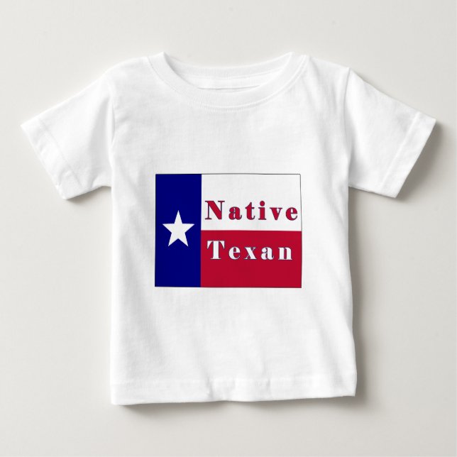 T-shirt Sinalizador de Estrela Única do Texano Nativo (Frente)
