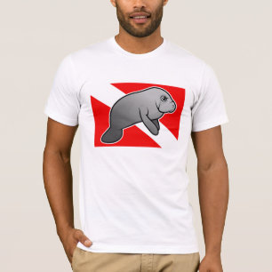 T-shirt Sinalizador de Manatee Dive