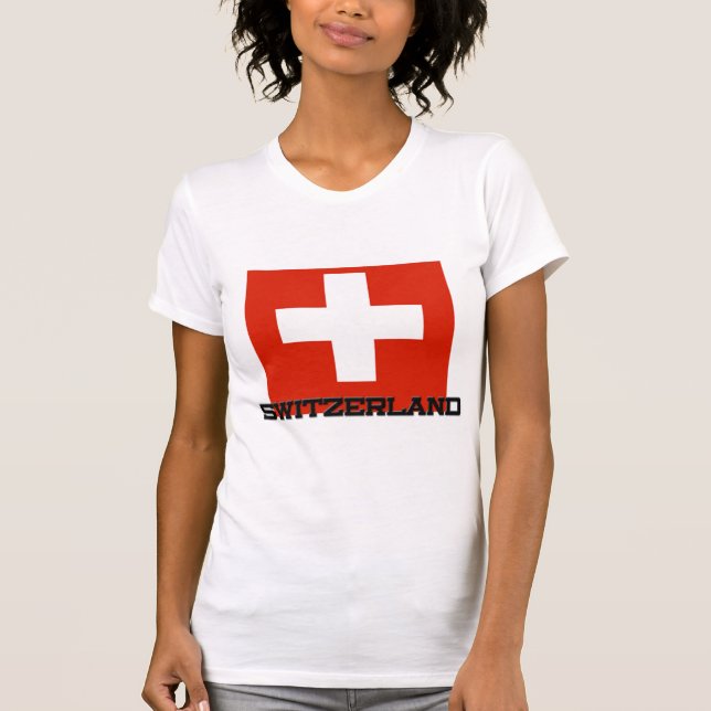 T-shirt Sinalizador de suiça (Frente)