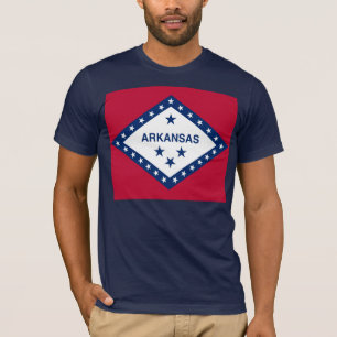 T-shirt Sinalizador do Estado do Arkansas