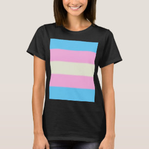T-shirt Sinalizador do Orgulho Transgênero de Queda