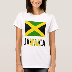 T-shirt Sinalizador e Palavra Jamaica