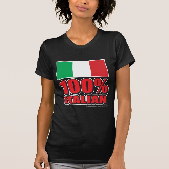 T-shirt Sinalizador italiano 100% (Frente)