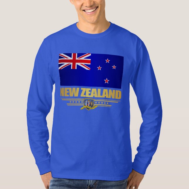 T-shirt Sinalizador Nova Zelândia (Frente)