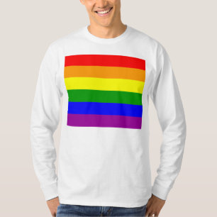 T-shirt Sinalizador orgulho gay