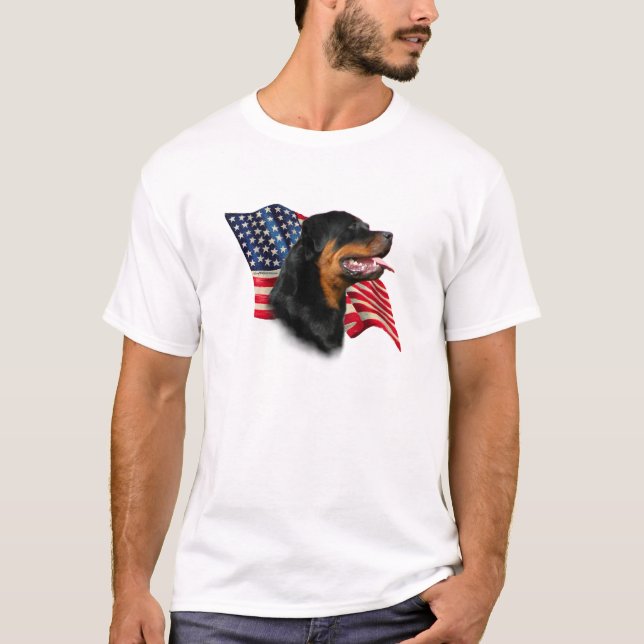 T-shirt Sinalizador Rottweiler (Frente)