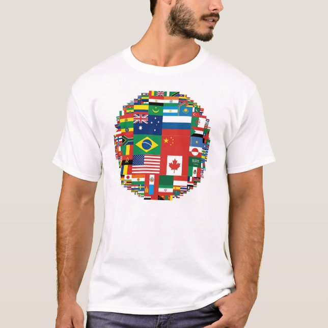 T-shirt Sinalizadores por área de terra (Frente)