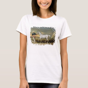 T-shirt Sinalize, um árabe cinzento, com um noivo no