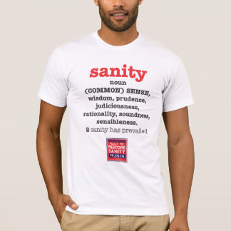 T-shirt sinónimos da sanidade