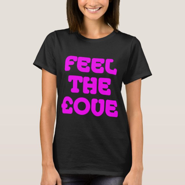 T-shirt Sinta a £ ove - Magenta a Escuro (Frente)