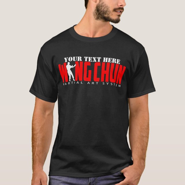 T-shirt Sistema de Arte Marcial Wing Chun - Texto Personal (Frente)