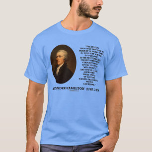 T-shirt Sistema de Hamilton para não ser perfeito uma boa