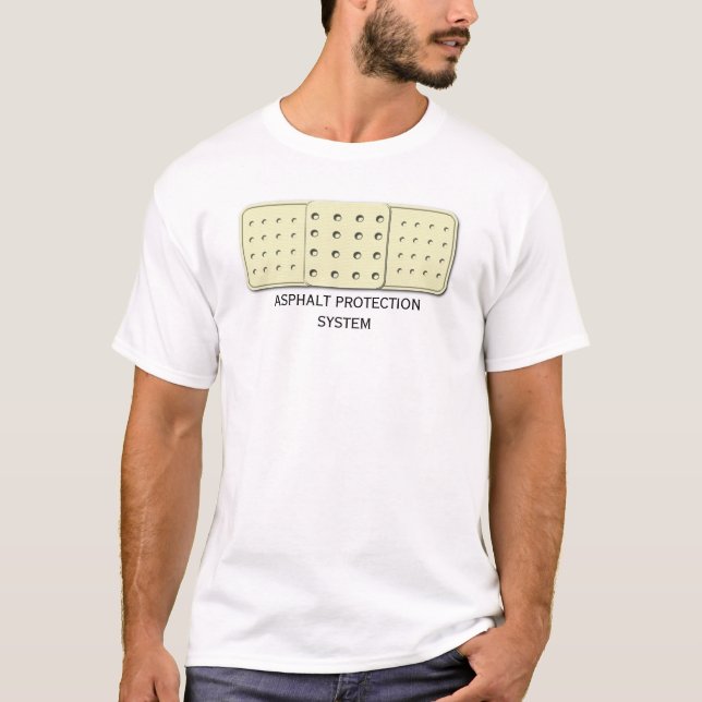 T-shirt Sistema de proteção do asfalto (Frente)