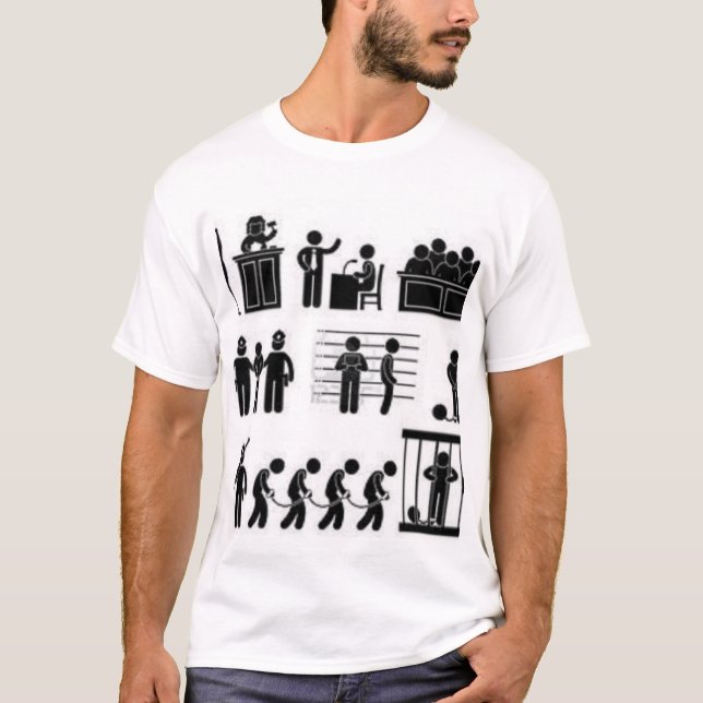T-shirt Sistema judicial (Frente)