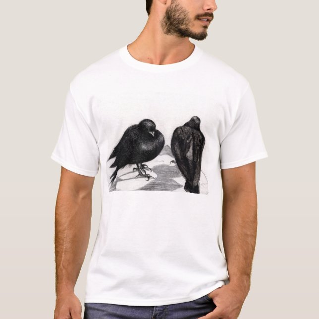 T-shirt Situação séria 2012 do pombo (Frente)