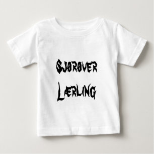 T-shirt Sjørøver læ rling, aprendiz de pirataria em nor