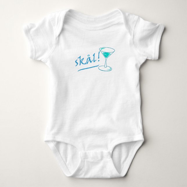 T-shirt Skal! Brinde escandinavo do bebendo (Frente)