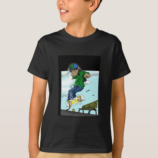 T-shirt Skate do banco (Frente)