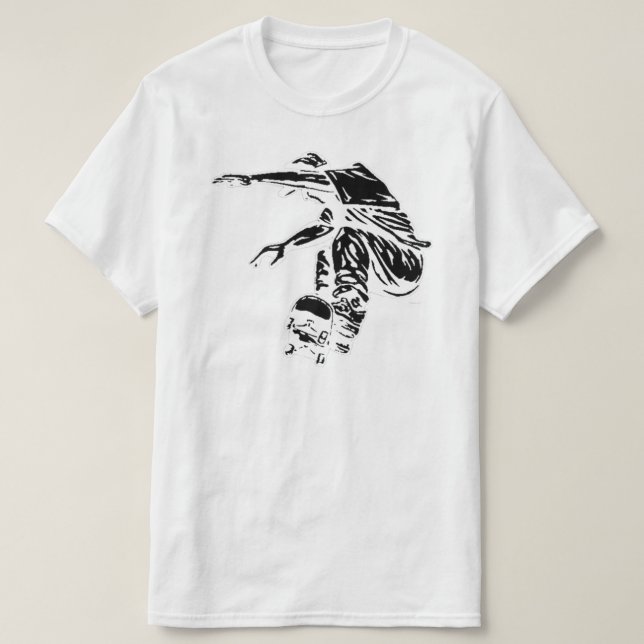 T-shirt Skateboarder (Frente do Design)
