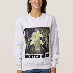 T-shirt SKATEBOARDING da MENINA do PATINADOR