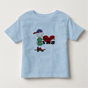 T-shirt SKATEBOARDING - menino no boné de beisebol