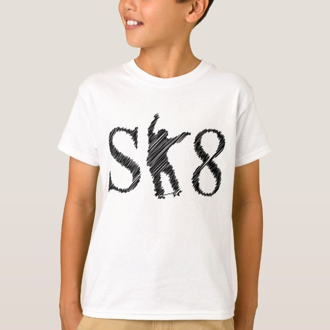 T-shirt skater SK8 (Frente)