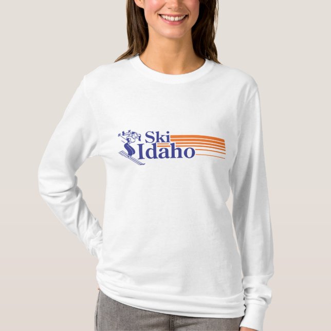T-shirt Ski Idaho (mulher) (Frente)