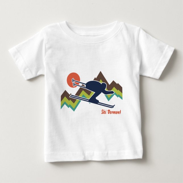 T-shirt Ski Vermont (Frente)
