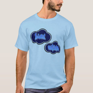 T-shirt Skies_clouds azul