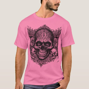 T-Shirt Skull Escrito