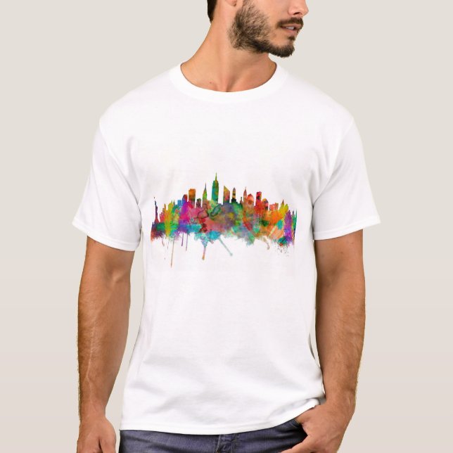T-shirt Skyline da Nova Iorque (Frente)