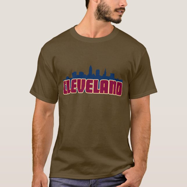 T-shirt Skyline de Cleveland (Frente)