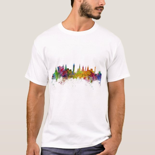T-shirt Skyline de Glasgow Scotland (Frente)
