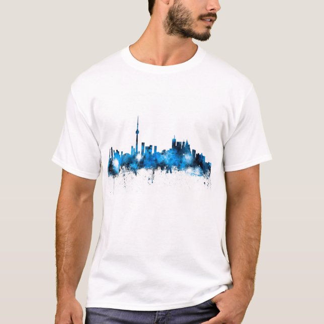 T-shirt Skyline de Toronto Canadá (Frente)