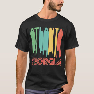 T-shirt Skyline retro de Atlanta Geórgia do estilo dos
