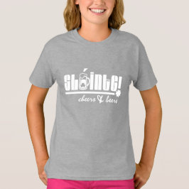 T-shirt Sláinte. Saúde e Cervejas. Rua, Dia de Patrick