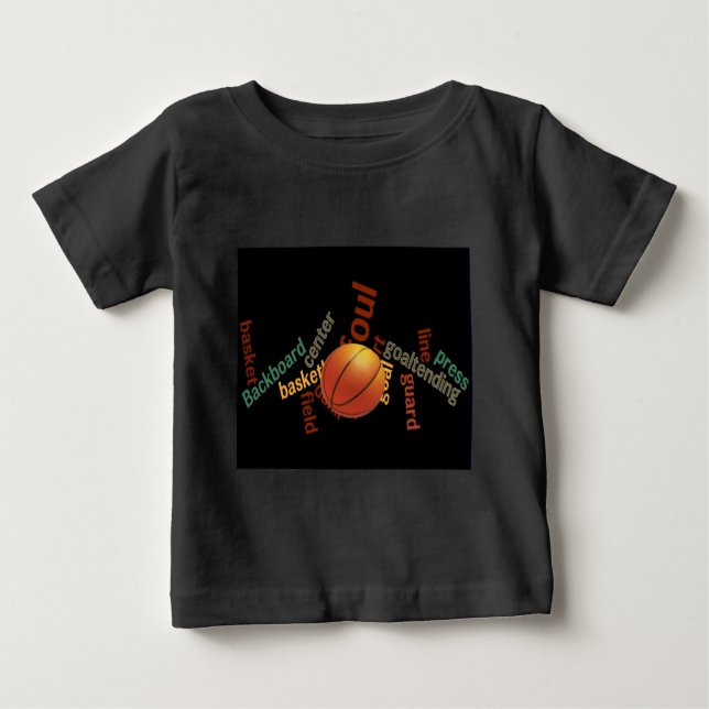 T-shirt Slam Dunk do Vocabulário: Jogo de Basquete dos Cha (Frente)