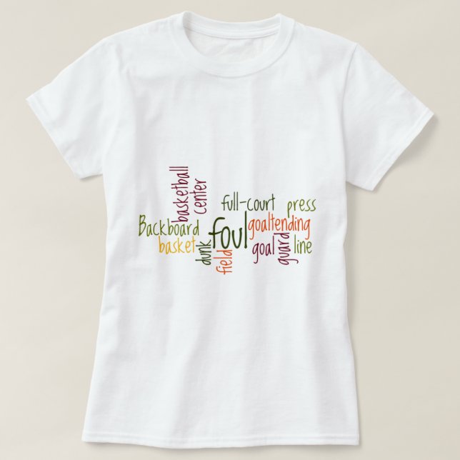 T-shirt Slam Dunk Dreams: Basquete - Jogo dos Campeões (Frente do Design)