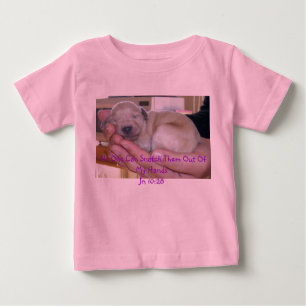 T-shirt Sleeping Goldendoodle Puppy Scripture Infant Shirt