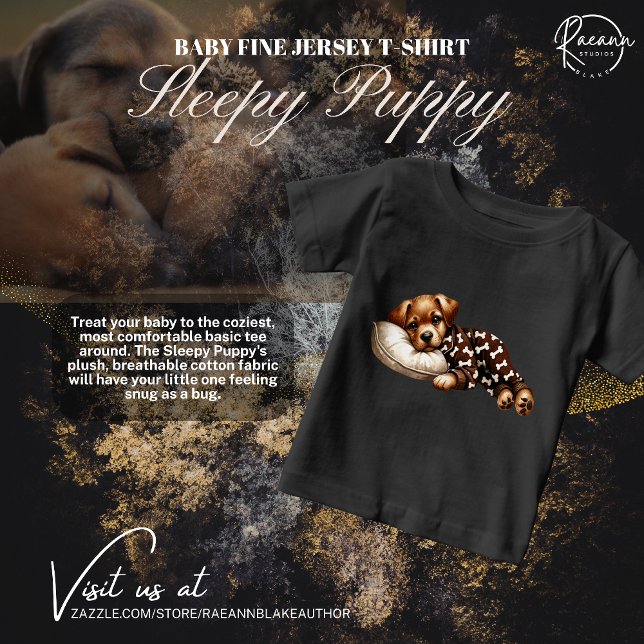 T-Shirt Sleepy Puppy Baby Fine Jersey (Criador carregado)