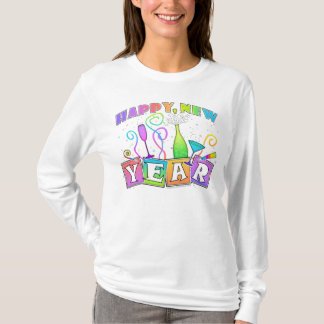 T-shirt Sleeved longo - o FELIZ ANO NOVO