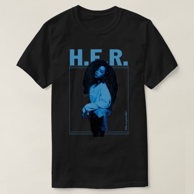 T-Shirt Slide Tee H.E.R. (Frente do Design)