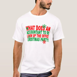 T-shirt Slogan cruel e engraçado T do Natal do contador d