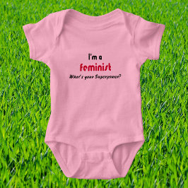 T-shirt Slogan de superpotência feminista