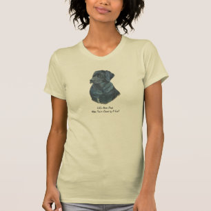 T-shirt "slogan divertido para o cão labrador negro"